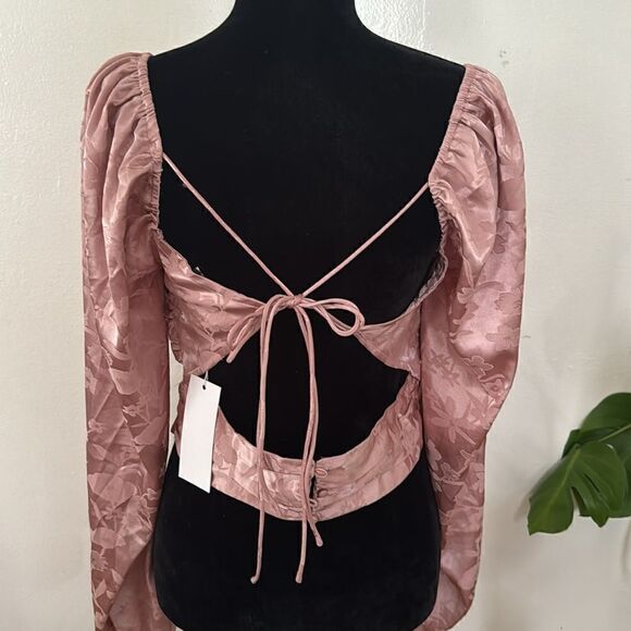 LUSH Blush Pink Blouse NWT - Picture 3 of 7